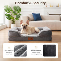 Orthopedic Dog Bed Medium Size Dog, Memory Foam Dog Bed Couch - Grey / 44.0" L x 31.5" W x 7.5" Th - image 4