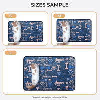 Luciphia 1 Pack 3 Blankets Fluffy Premium Fleece Pet Blanket Flannel - 23x16 inch (Pack of 3) / Khaki/Blue/Navy Bone - image 3