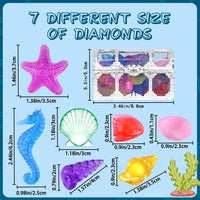 YUJUN 10PCS Diving Gem Pool Toys for Kids Swimming Pool Party Favors – Fun for Kids & Family - Ocean&classic - image 3