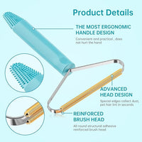Carpet Rake,Lint Remover,Carpet Rake for Pet Hair Removal,Lint Brush,Lint Shaver for Carpets, Car Mat,Couch,Pet Bed,Furniture & Rug(3-Pack)
