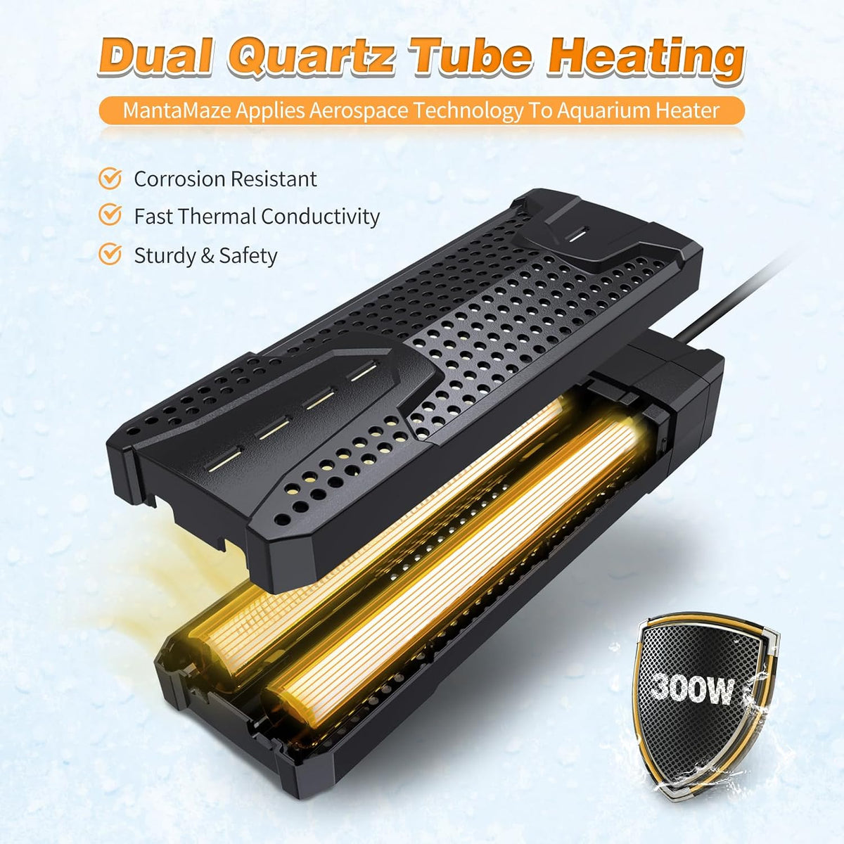 Submersible Aquarium Heater - 300W for 20-80 Gallon - image 2