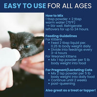 Under the Weather Kitten Milk Replacer Powder + Colostrum | Kitten Milk Replacement Formula | Nutrient-Rich Formula with Colostrum for Immune & Digestive Support – 12 oz