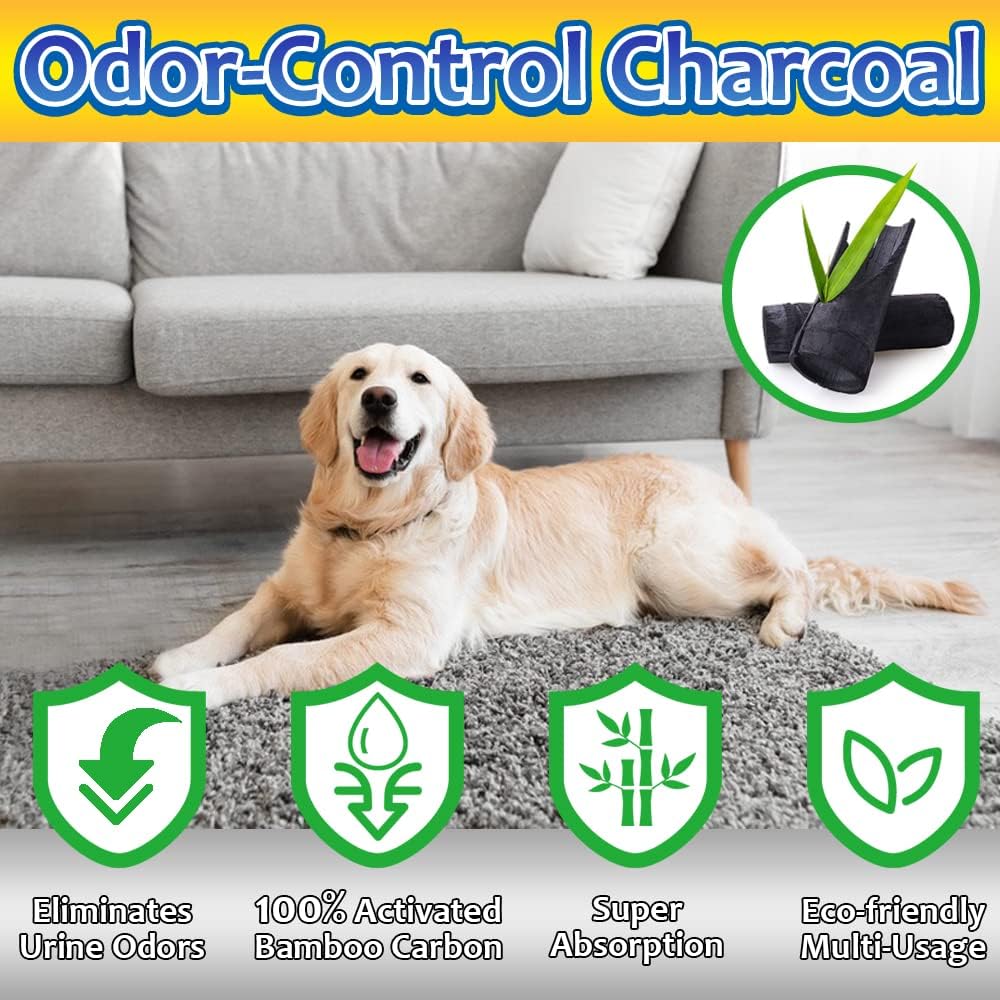 Dogcator Charcoal Dog Pee Pads Extra Large 28“x34” - 28"x34"-80 Count - image 2
