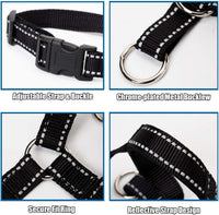 Dog Head Collar, Head Collar with Reflective Strap to Stop Pulling for Small Medium and Large Dogs - S / Red - image 4