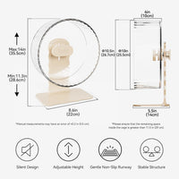 Super‑Silent Hamster Exercise Wheel - 10.2inch / Transparent - image 3