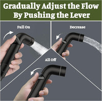 Dog Shower Attachment Metal - Black / 3/4" Outdoor Faucet Adapter - image 3