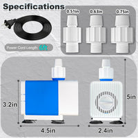 SongLong Submersible Pump 200GPH 5.2ft. High Lift for Fountains – Essentials for Fish - Water Pump 530GPH+6.5ft - image 2