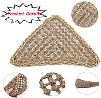 2 Pack Bearded Dragon Hammock, Reptile Climbing Decor - 11x8In - image 4