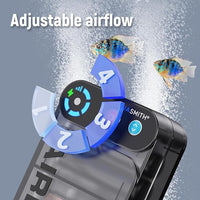 Live Bait Aerator,Ultra-Long Battery Life,Rechargeable Aquarium Air Pump 4w/64GPH(3000mAh Dual Hole) IPX4 Magnetic Charging Design,Suitable for Fishing Enthusiasts,with Hose and Stone