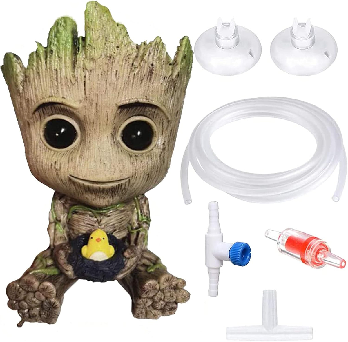 TEEMO Aquarium Groot Air Bubbler Decorations - Large