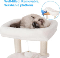 Hey-brother Cat Tree Tower - XL (28.4"×17.7"×61.0") / Walnut - image 4