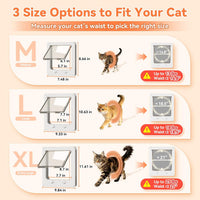 LIBBEPET Thin Interior Cat Door - M-Inner Size: 5.7"W x 6.1"H - image 3