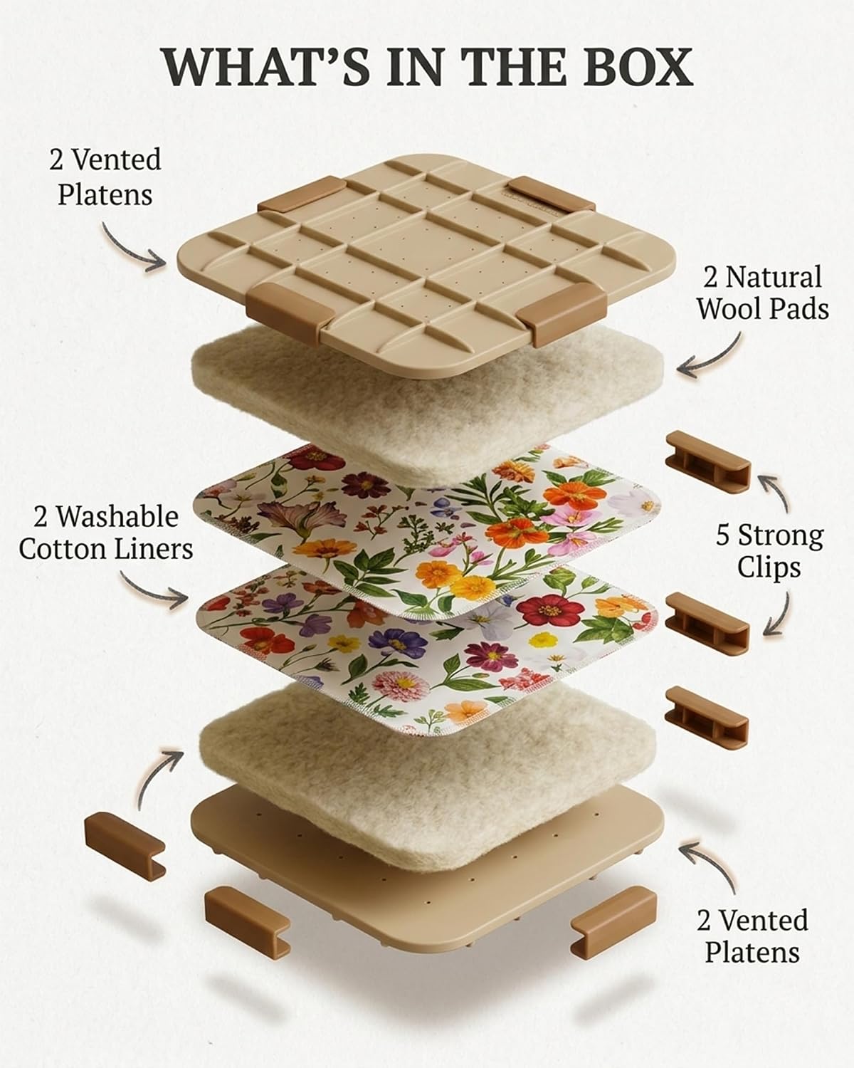Microwave Flower Press Kit - 9 inch Flower Press Kit - image 3