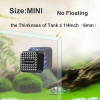 Aquarium Small Magnetic Cleaner for Glass Fish Tank Algae Scraper - Mini / Black - image 2