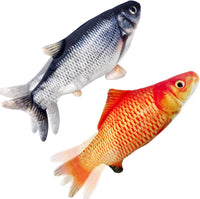 Tocirelo Cat Toys Flopping Fish with Catnip - Crusion+Redfish
