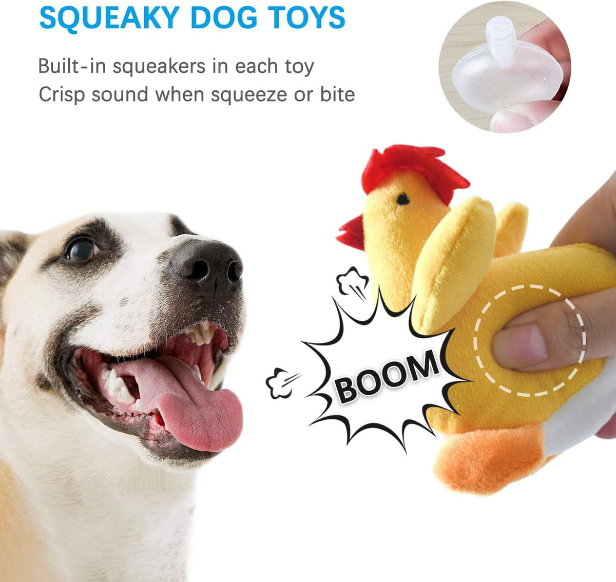 LEGEND SANDY Tough Dog Toys - 6 Pack Mixed Animals - image 3