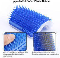 Kingtree Cat Wall Scratcher Self Groomer with Catnip - Blue - image 3