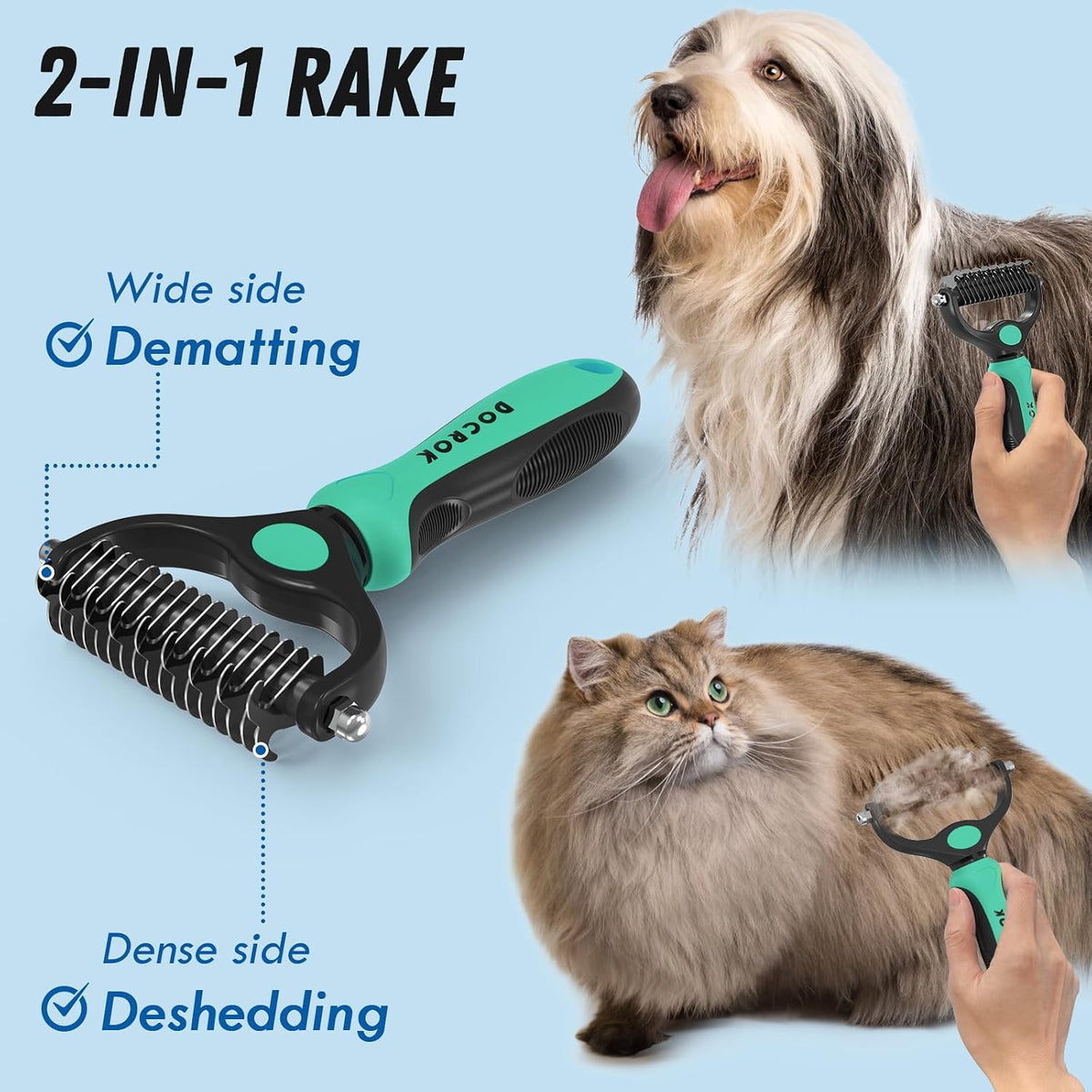 Docrok Pet Grooming Combo - Green - image 2