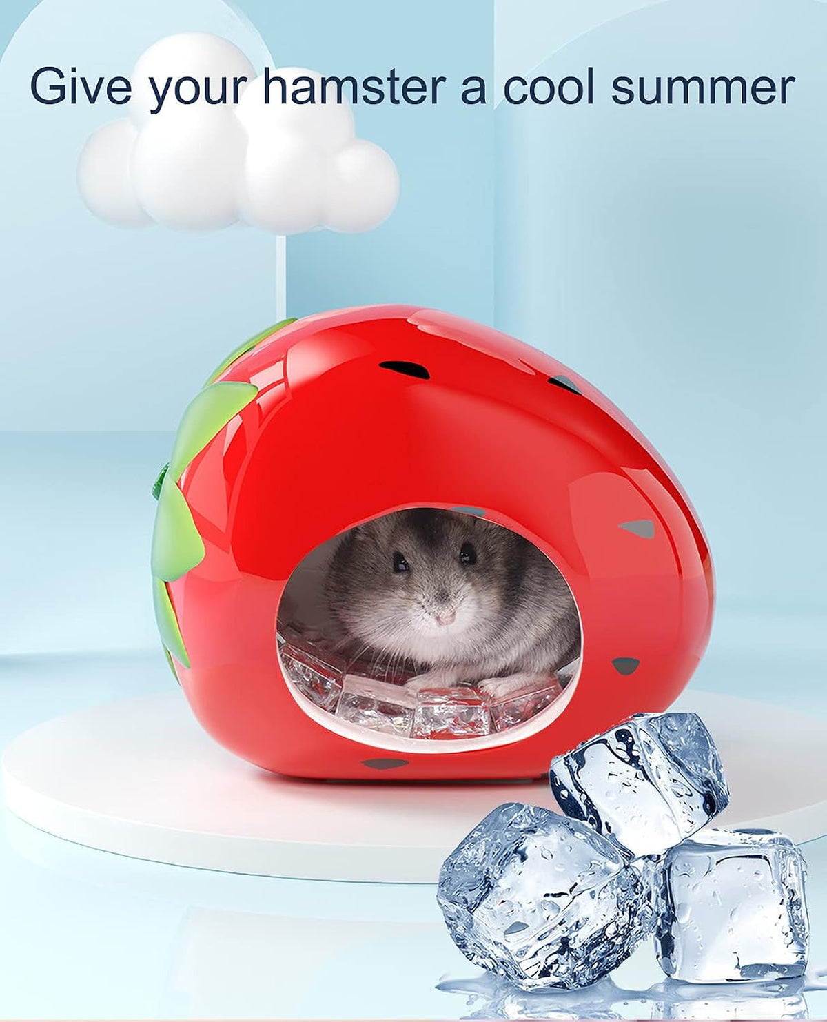 Besimple Hamster Hideout, Small Animal Hideout Ceramic Pet House - image 3
