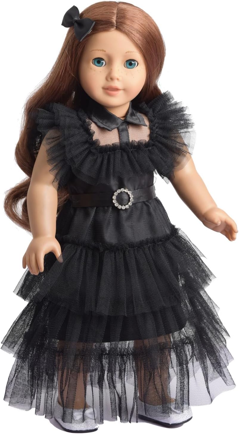 18 Inch Doll Clothes Black Party Dress Costume Accessories for 18 - image 4