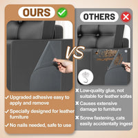 16 Pack 17"x11.8" Cat Scratch Furniture Protector for Leather Couch – Essentials for Cats - 16 Pack-17×11.8in - image 2