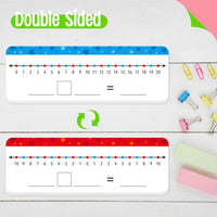 SpriteGru number line dry erase boards with 0-10 and 0-20 lines and colorful star print - view 9