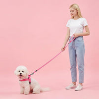 6FT Reflective Dog Leash for Small Medium Dogs, 5/8" Width - Pink / 5/8''x 6 FT - image 2