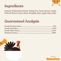 Made by Nacho Bone Broth Cat Food Topper for Hydration and Picky Eaters - Add Protein and Flavor to Your Dry Cat Food – Supports Optimal Nutrition, Digestion, Skin & Coat 11 oz. (Pack of 4), Turkey