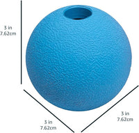Amazon Basics Dog Toys, Interactive Fetch Rubber Balls, (Pack of 2), 3 inch, Blue, Orange
