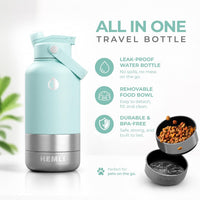32 oz. Dog Water Bottle, Insulated Dog Travel Water Bottle - Light Blue / 32 oz - image 2