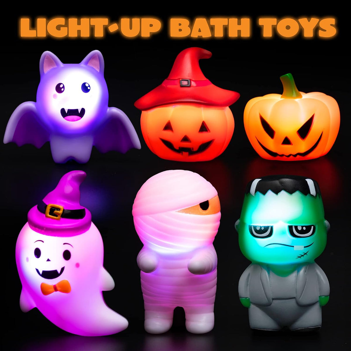 JOYIN 6 Pcs Halloween Light-Up Bath Toys - image 4