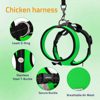 Adjustable Chicken Harness Diaper - Small / Green - image 3