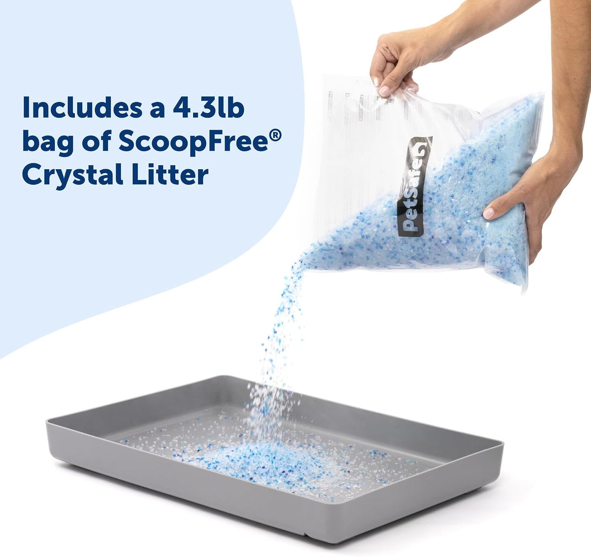 PetSafe ScoopFree Premium Crystal Litter, Fresh Scent - Fresh / Reusable Tray - image 4