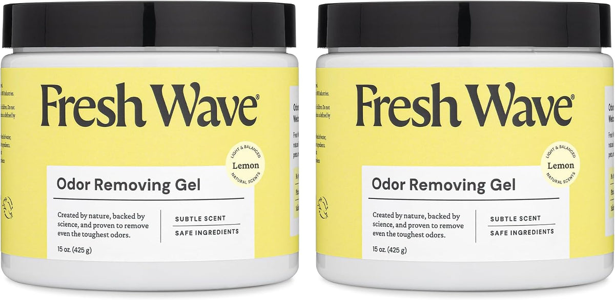 Fresh Wave Lemon Odor Removing Gel - Lemon / 15 Fl Oz (Pack of 2)