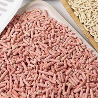 I AM TOFU - Tofu Cat Litter, Natural Flushable, No Dust Extra Clumping Pellet Litter (10 LBS, Honey Peach)