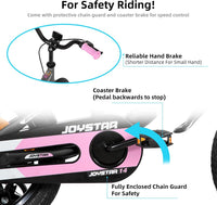 JOYSTAR New Berry Kids Bike for Boys and Girls Ages 3-10Y – Fun for Kids & Family - Pink / 14 Inch Wheels - image 3