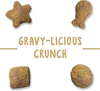 Purina Friskies Party Mix Cat Treats, Gravy-Licious Crunch with Chicken & Gravy Flavors, Crunchy Treats for Cats, 2.1 Ounce Resealable Pouch (Pack of 3)