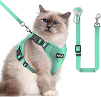 Cat Harness, Cat Harness and Leash for Walking - Green / L(13-18lb)