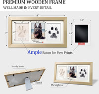 MYPAWLETS Paw Print Frame Kit, Dog/Cat Pawprints Keepsake - Wood-colored - image 3