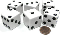 Set of 6 D6 25mm Large Opaque Jumbo Dice - image 2