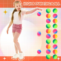 Jenaai 50 pack 45 mm two-color rubber bouncy balls - view 27