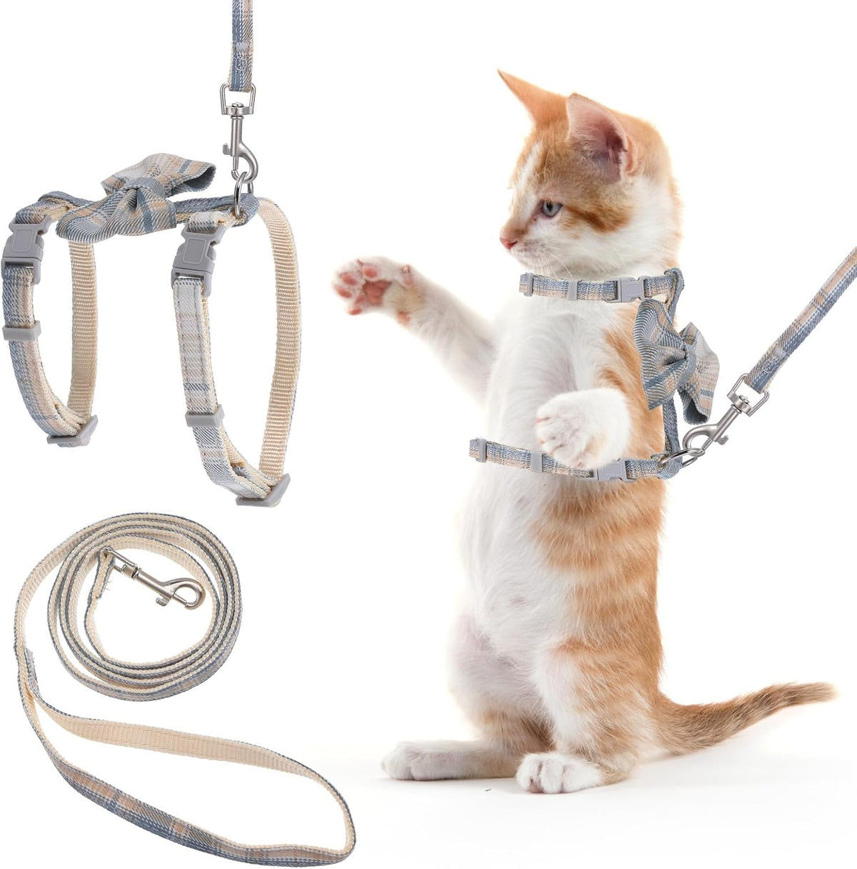 TIESOME Cat Harness and Leash Set - Bow Tie