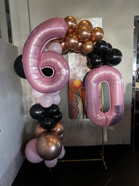 Number Balloons Blue 7 Balloon Numbers 40 inch for 7th Birthday - Pearl Pink / Number 11 - image 4