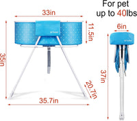 Portable Foldable Dog Bathtub for Small & Medium Dogs – Essentials for Dogs - Blue - image 3