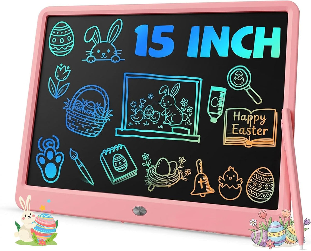 TEKFUN 15" LCD Writing Tablet for Kids - Pink / 15 Inch