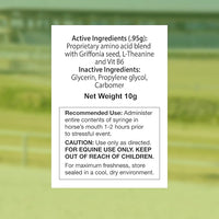 SynChill AF Calming Gel for Nervous Horses - Single Serving - Advanced Formula with L-Theanine, Increased Potency, 100% Natural Supplement, Disposition & Confidence Support for Horses - 12 Pack