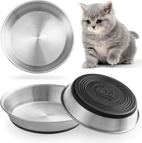 Stainless Steel Cat Bowls - 3 Pack