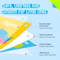 SpriteGru Spanish flashcards for toddlers with colorful cartoon images on rings - view 36