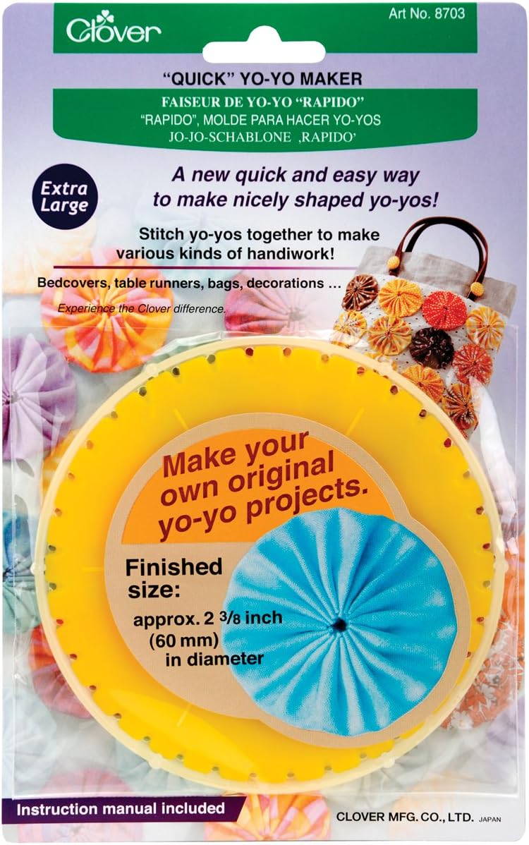 Clover 8703 Round Extra Large Yo-Yo Maker – Fun for Kids & Family