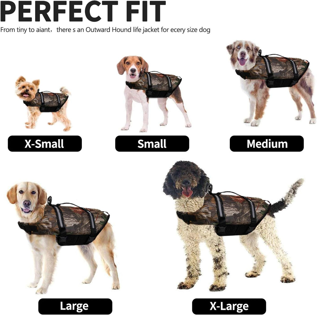 Camo Pet Life Preserver Jacket - Camo dog life jakcet / M - image 4